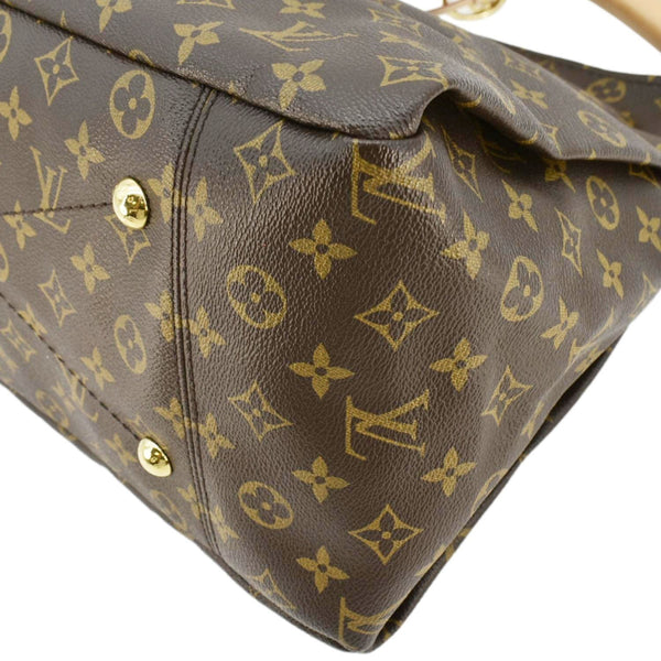 LOUIS VUITTON Artsy MM Monogram Canvas Hobo Shoulder Bag Brown