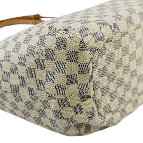 LOUIS VUITTON Salina PM Damier Azur Shoulder Bag White