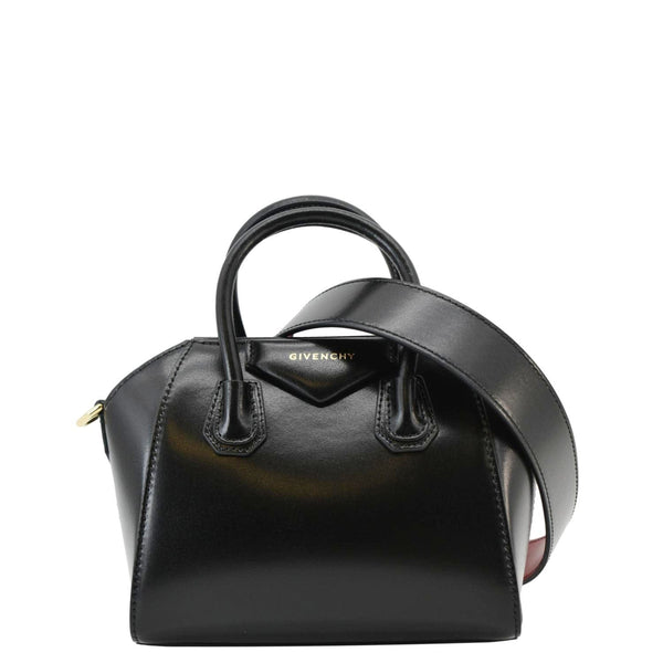 GIVENCHY Antigona Leather Shoulder Bag Black