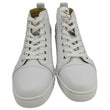 CHRISTIAN LOUBOUTIN Louis High-top Calfskin Leather Sneakers White US 10.5