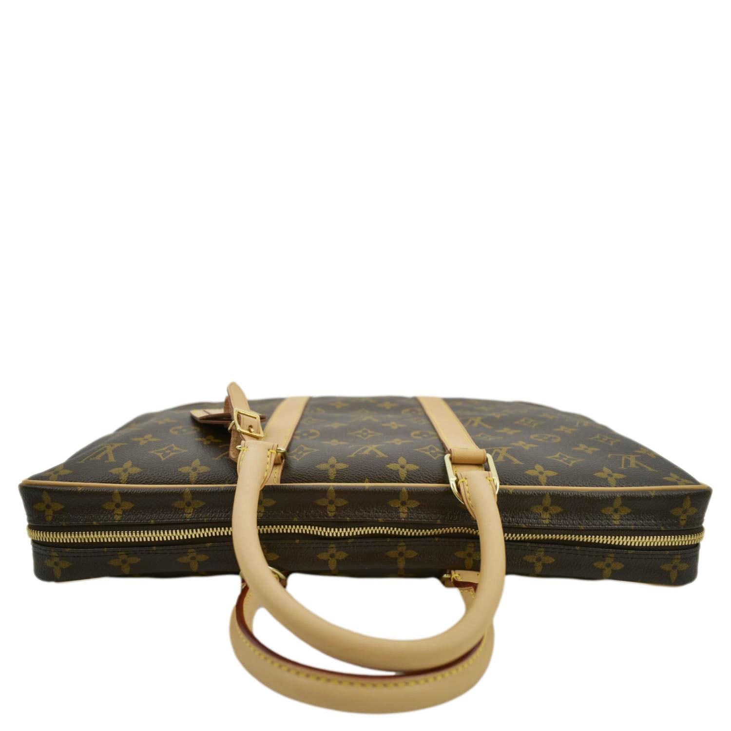 LOUIS VUITTON Porte Documents Voyage Monogram Canvas Briefcase Bag Bro