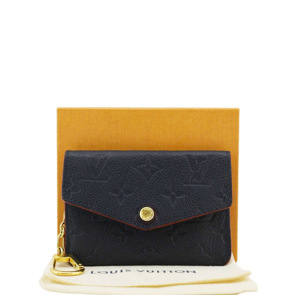 LOUIS VUITTON Victorine Monogram Empreinte Wallet Navy Blue