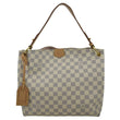 LOUIS VUITTON Graceful PM Damier Azur Shoulder Bag White