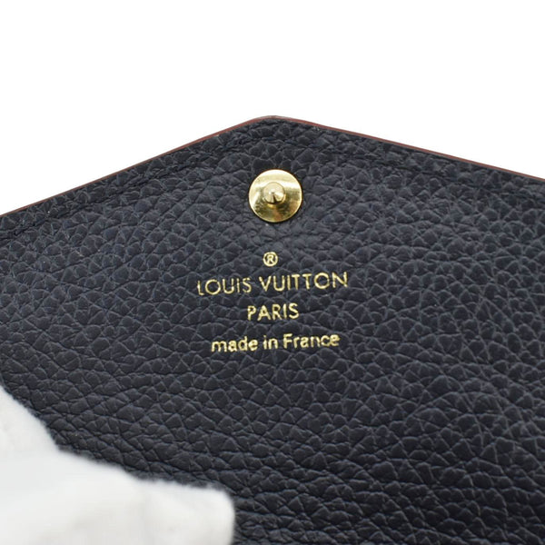 LOUIS VUITTON Victorine Monogram Empreinte Wallet Navy Blue