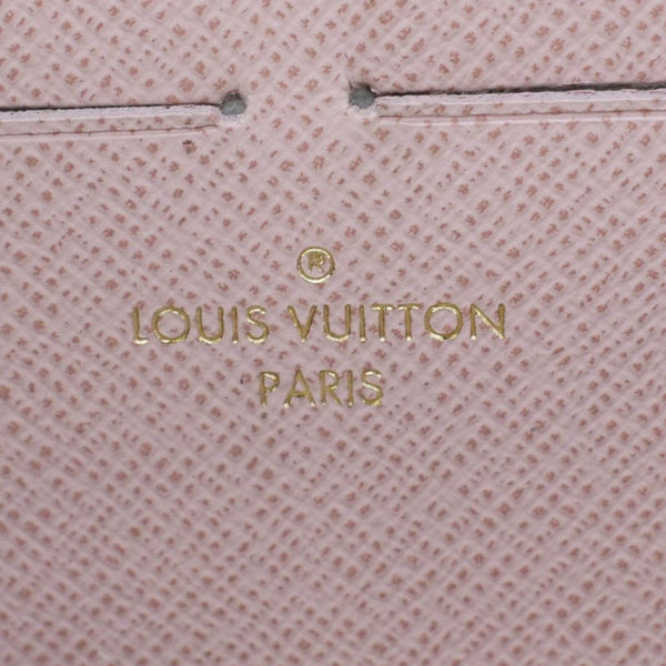 LOUIS VUITTON Clemence Damier Azur Wallet Rose Ballerine