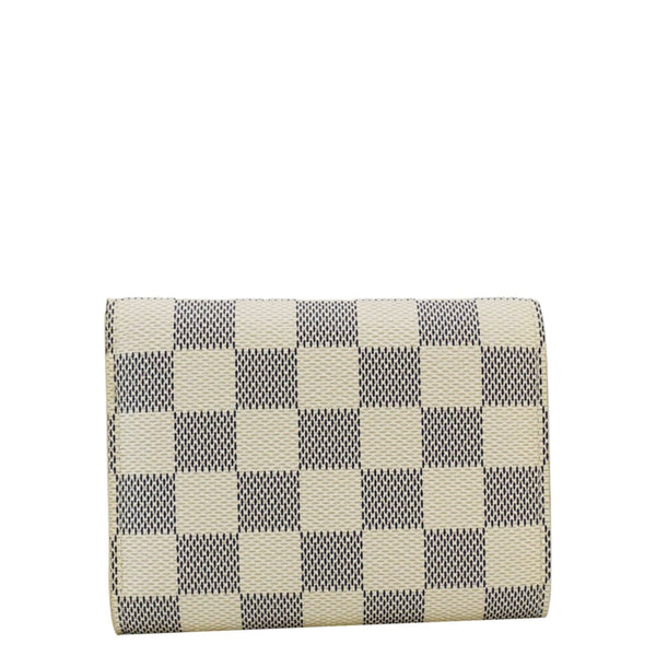 LOUIS VUITTON Victorine Damier Azur Wallet Rose Ballerine