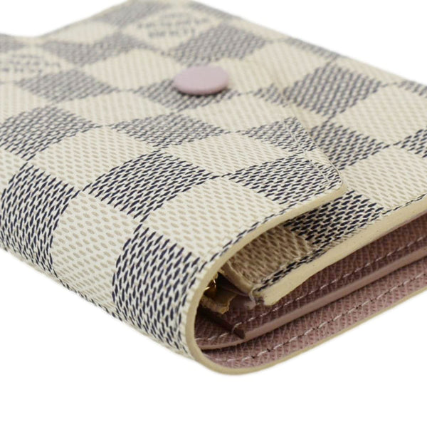 LOUIS VUITTON Victorine Damier Azur Wallet Rose Ballerine