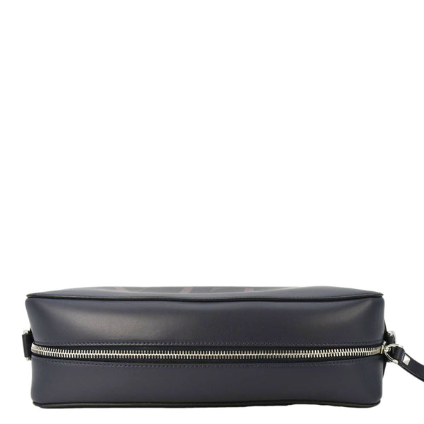 VALENTINO GARAVANI VLTN Leather Crossbody Bag Navy Blue