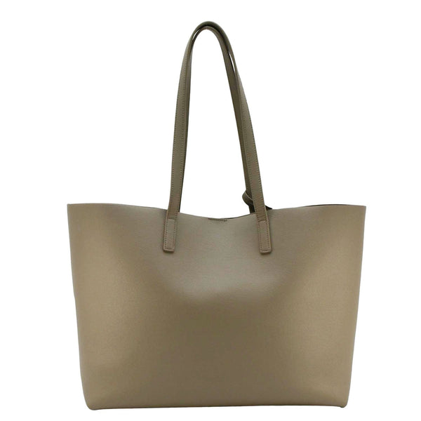 YVES SAINT LAURENT Shopping Leather Tote Bag Gray