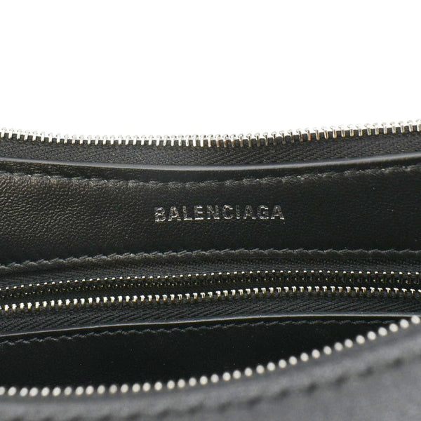 BALENCIAGA Mary Kate Leather Shoulder Bag Black