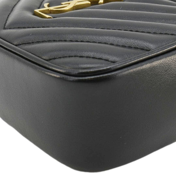 YVES SAINT LAURENT Lou Calfskin Leather Crossbody Belt Bag Black