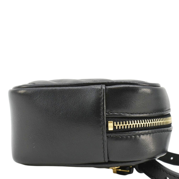 YVES SAINT LAURENT Lou Calfskin Leather Crossbody Belt Bag Black