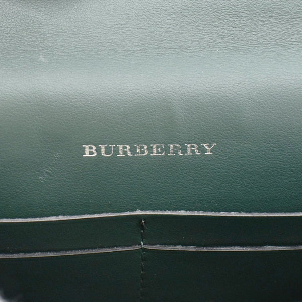 BURBERRY Pecan Small Leather Shoulder Bag Black