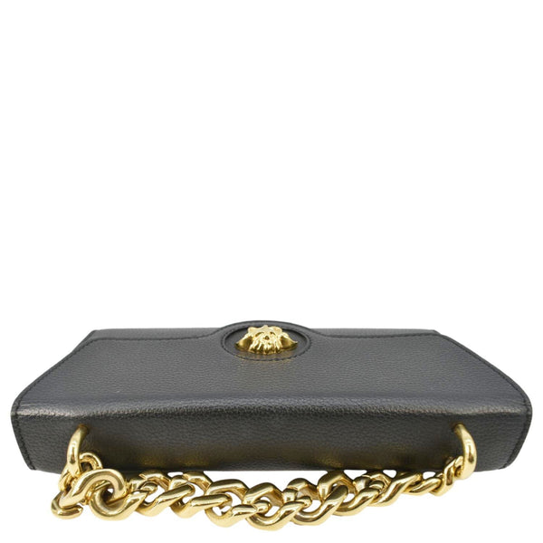 VERSACE La Medusa Leather Crossbody Bag Black