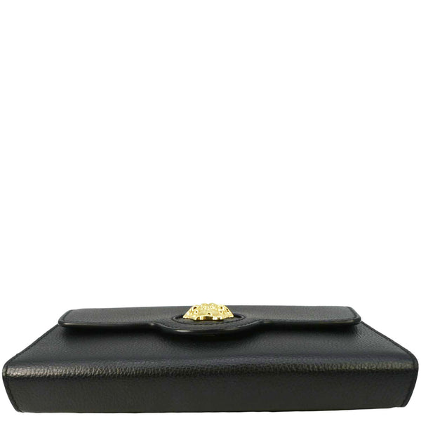 VERSACE La Medusa Leather Crossbody Bag Black