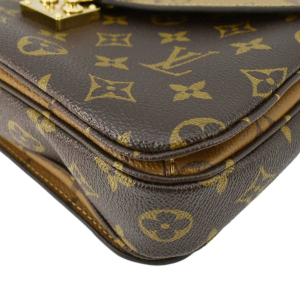 LOUIS VUITTON Metis Pochette Reverse Monogram Canvas Crossbody Bag Brown