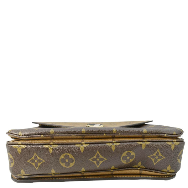 LOUIS VUITTON Metis Pochette Reverse Monogram Canvas Crossbody Bag Brown