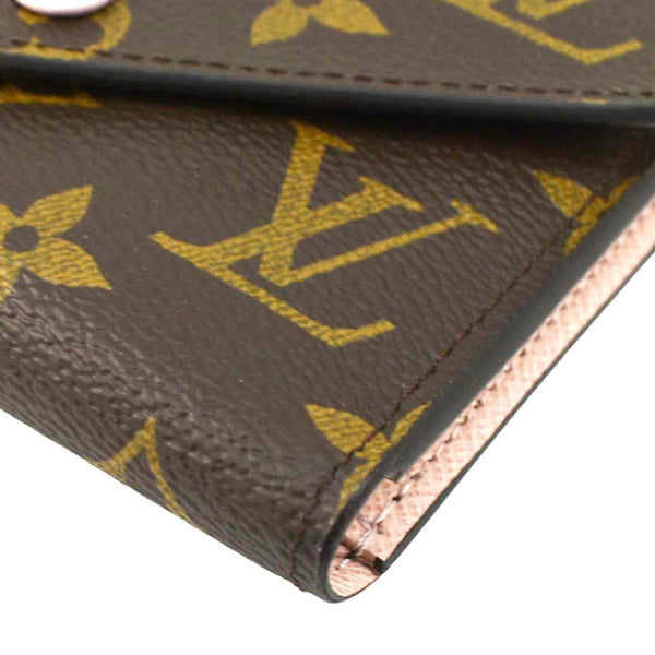 LOUIS VUITTON Victorine Monogram Canvas Wallet Brown