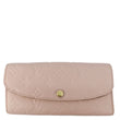 LOUIS VUITTON Sarah Monogram Empreinte Leather Wallet Pink