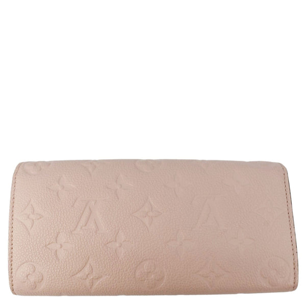 LOUIS VUITTON Sarah Monogram Empreinte Leather Wallet Pink