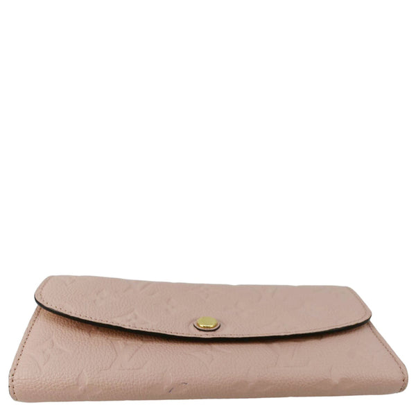 LOUIS VUITTON Sarah Monogram Empreinte Leather Wallet Pink