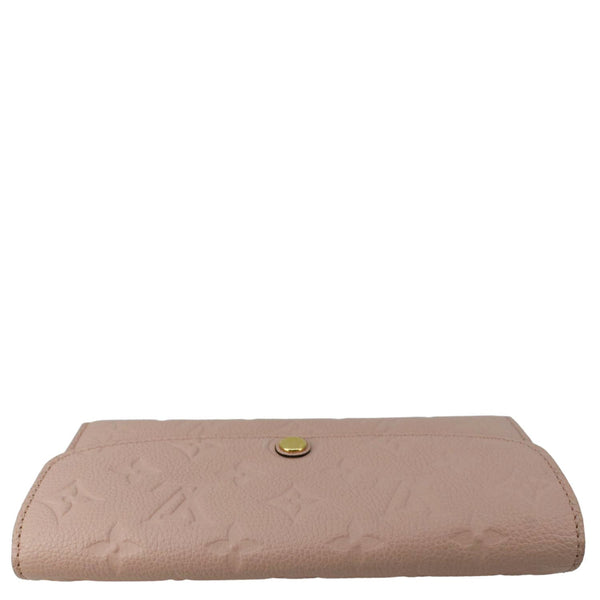 LOUIS VUITTON Sarah Monogram Empreinte Leather Wallet Pink