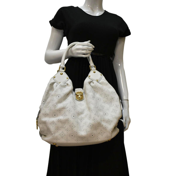 LOUIS VUITTON Solar Large Hobo Bag White dummy look