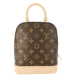 LOUIS VUITTON Alma Monogram Canvas Backpack Brown