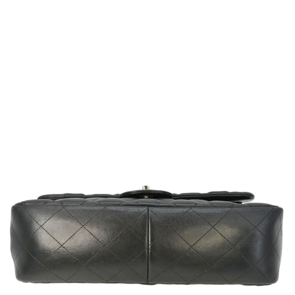 CHANEL Classic Double Flap Quilted Leather Shoulder Bag Black