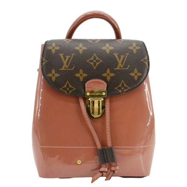 LOUIS VUITTON Hot Springs Patent Monogram Backpack Pink