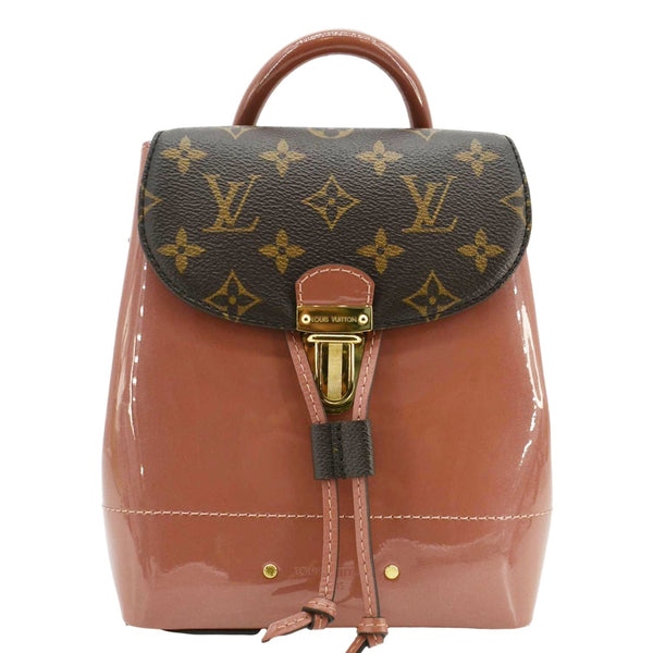 LOUIS VUITTON Hot Springs Patent Monogram Backpack Pink