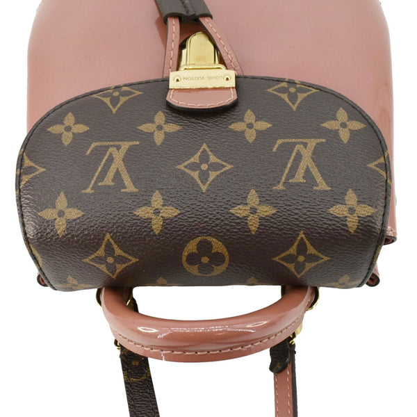 LOUIS VUITTON Hot Springs Patent Monogram Backpack Pink