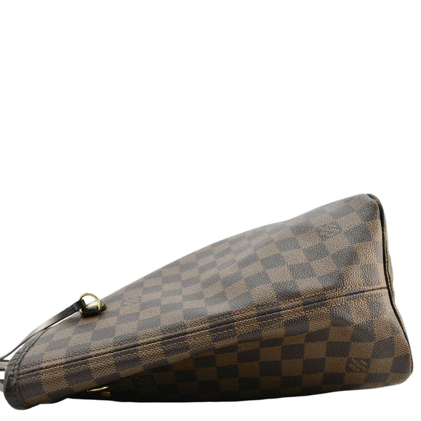 LOUIS VUITTON Neverfull MM Damier Ebene Shoulder Bag Brown