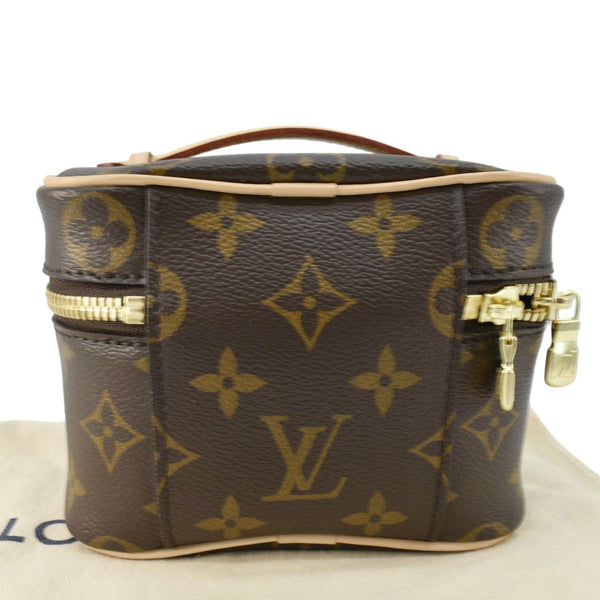 LOUIS VUITTON Nice Mini Monogram Canvas Toiletry Pouch Brown