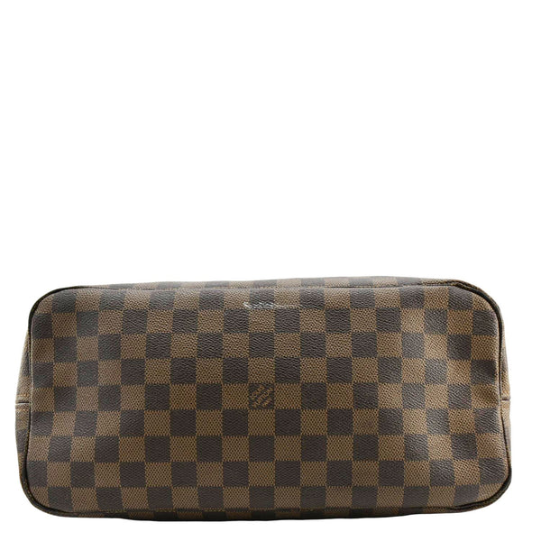 LOUIS VUITTON Neverfull MM Damier Ebene Shoulder Bag Brown