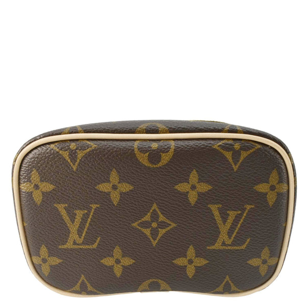 LOUIS VUITTON Nice Mini Monogram Canvas Toiletry Pouch Brown