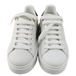 LOUIS VUITTON Time Out Leather Sneakers White Size 37