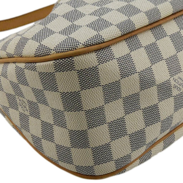 LOUIS VUITTON Siracusa MM Damier Azur Shoulder Bag White