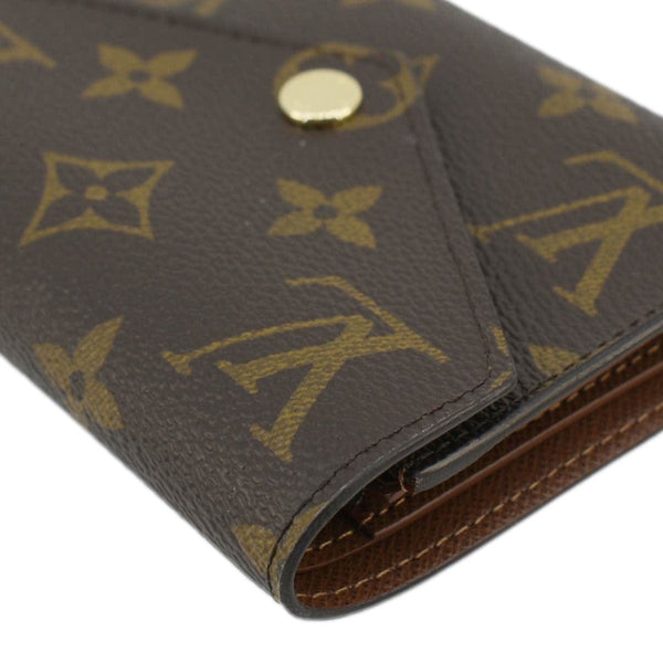 LOUIS VUITTON Victorine Monogram Canvas Wallet Brown