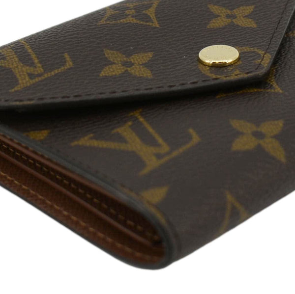 LOUIS VUITTON Victorine Monogram Canvas Wallet Brown