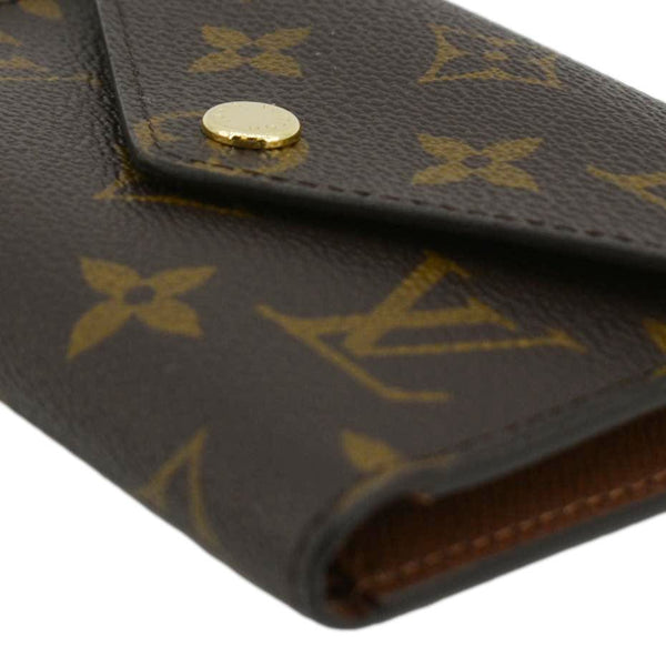 LOUIS VUITTON Victorine Monogram Canvas Wallet Brown