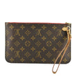 LOUIS VUITTON  Monogram Canvas Wristlet Pouch Brown