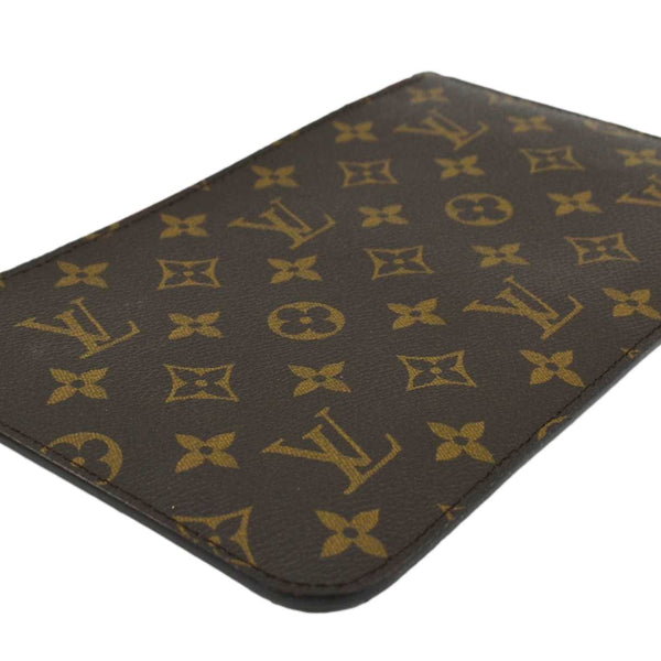 LOUIS VUITTON  Monogram Canvas Wristlet Pouch Brown