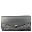 LOUIS VUITTON Sarah Monogram Empreinte Leather Wallet Black