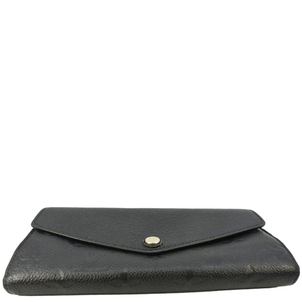 LOUIS VUITTON Sarah Monogram Empreinte Leather Wallet Black