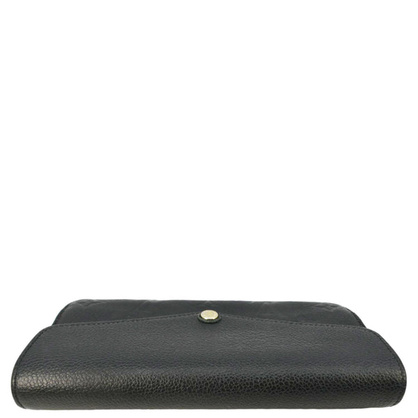 LOUIS VUITTON Sarah Monogram Empreinte Leather Wallet Black