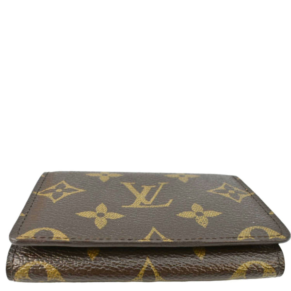 LOUIS VUITTON Monogram Canvas Bi-Fold Card Case Brown