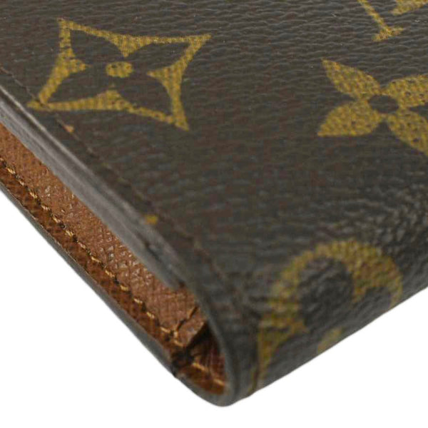 LOUIS VUITTON Monogram Canvas Bi-Fold Card Case Brown