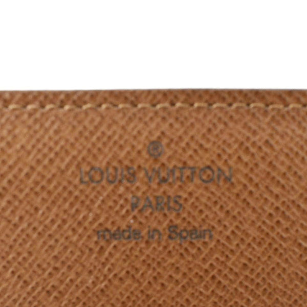 LOUIS VUITTON Monogram Canvas Bi-Fold Card Case Brown