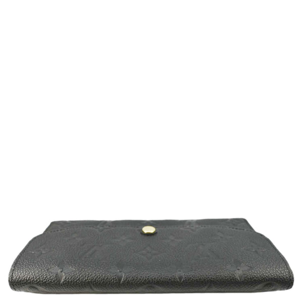 LOUIS VUITTON Emilie Monogram Empreinte Leather Wallet Black